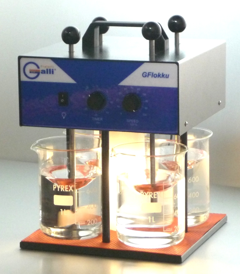 Gall,Flocculatore,Jar Test, GFlokku,Portable